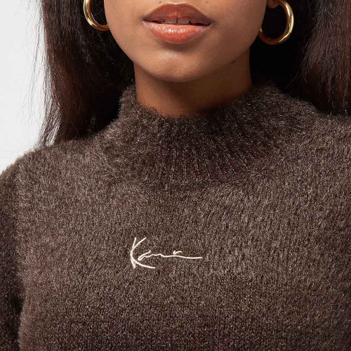 Karl Kani Γυναικεία πλεκτή μπλούζα Small Signature Hairy Knit LS Turtleneck